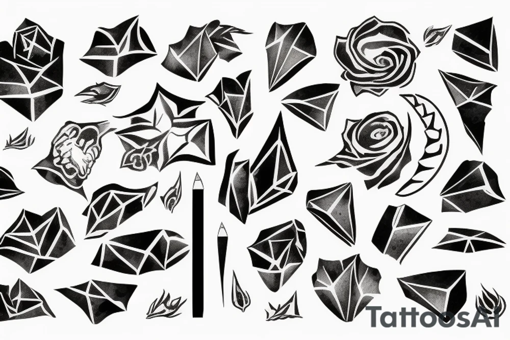 ripped paper tattoo idea