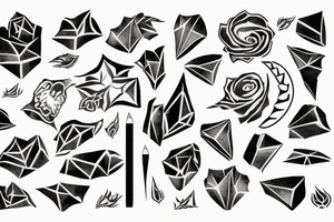 ripped paper tattoo idea