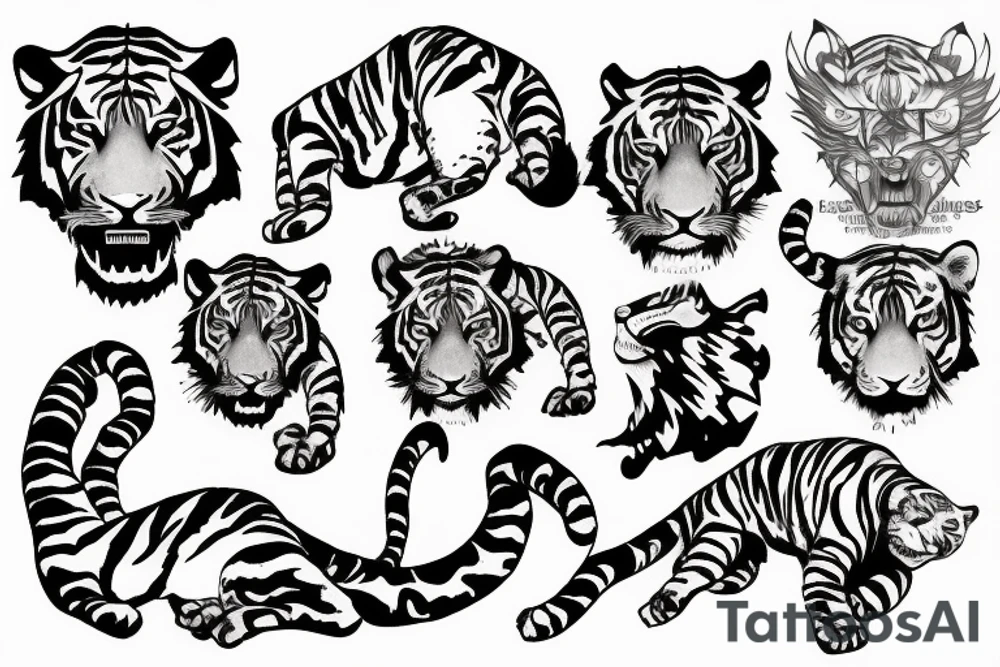 tiger claws tattoo idea