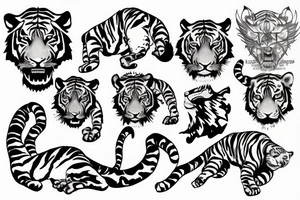 tiger claws tattoo idea