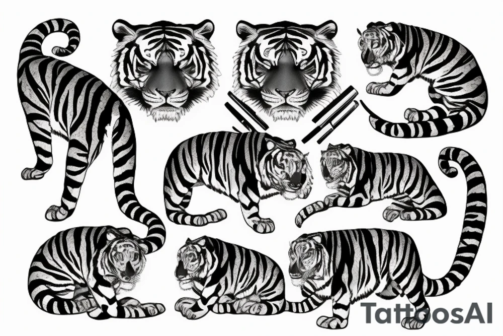 tiger claws tattoo idea