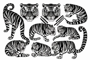 tiger claws tattoo idea