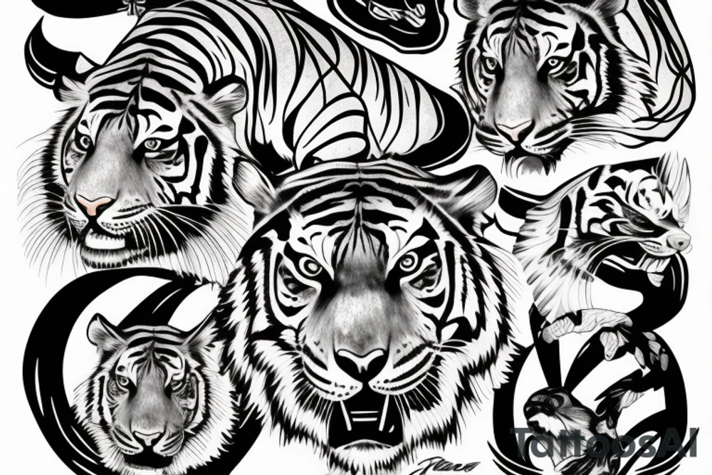 tiger claws tattoo idea