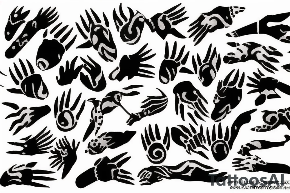 animal claws tattoo idea