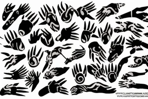animal claws tattoo idea