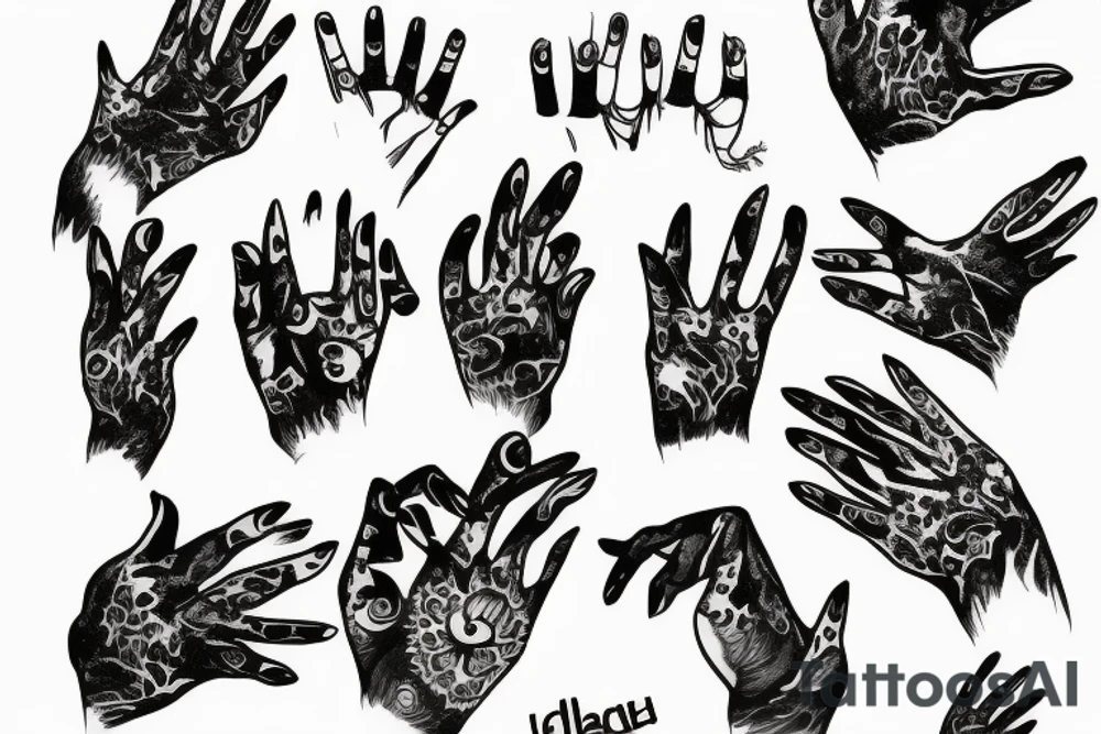 animal claws tattoo idea
