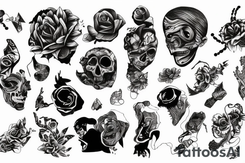 ripped paper tattoo idea