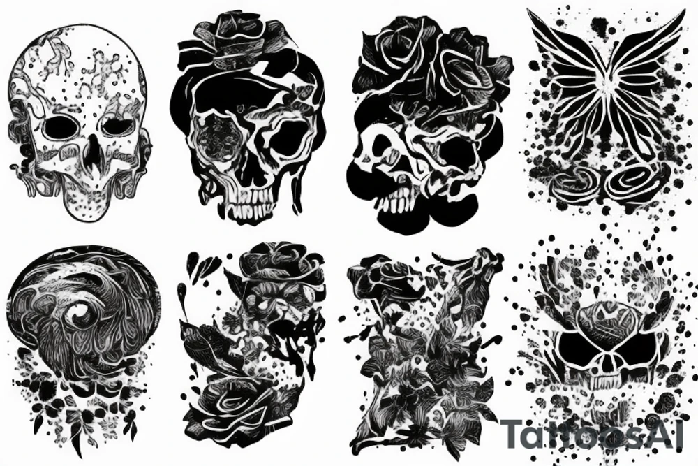 ripped paper tattoo idea