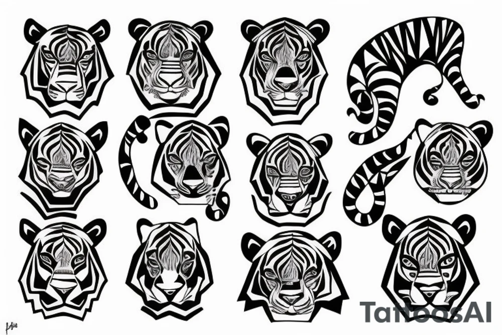 tiger tattoo idea