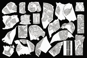torn paper tattoo idea
