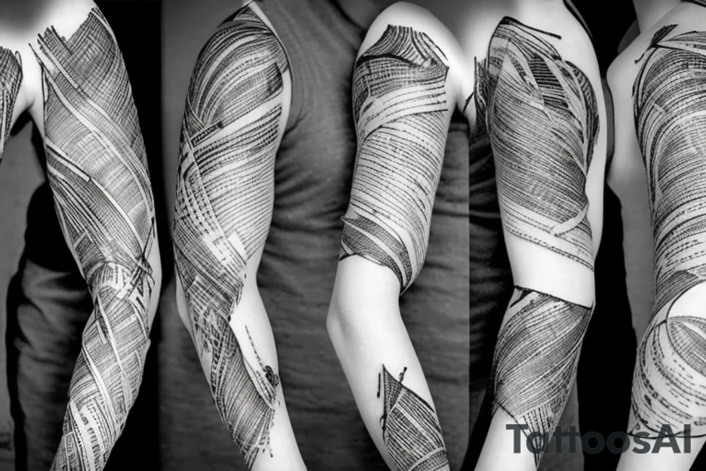 torn paper tattoo idea
