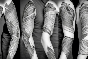 torn paper tattoo idea