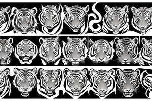 tiger stripes tattoo idea