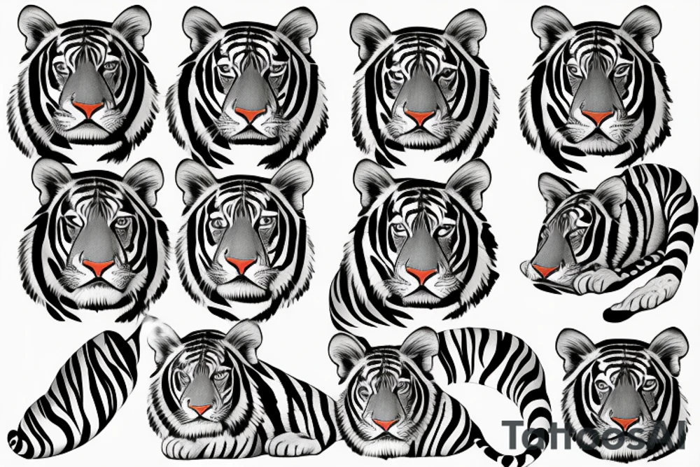 tiger stripes tattoo idea