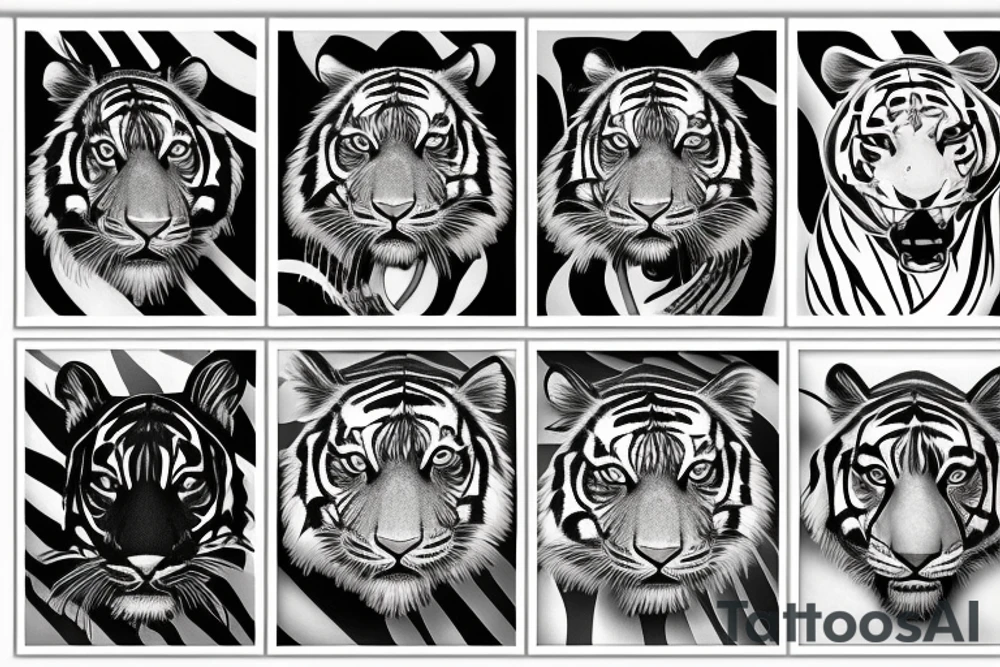 tiger stripes tattoo idea