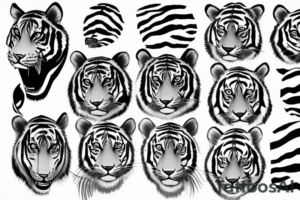 tiger stripes tattoo idea