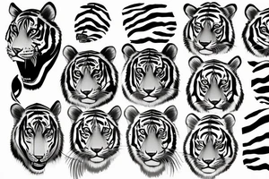 tiger stripes tattoo idea