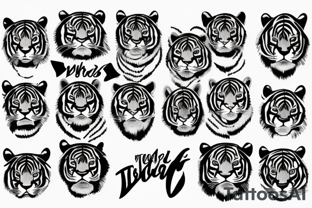 tiger stripes tattoo idea