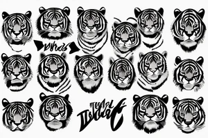 tiger stripes tattoo idea