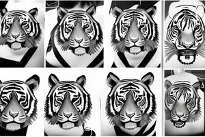 tiger stripes tattoo idea