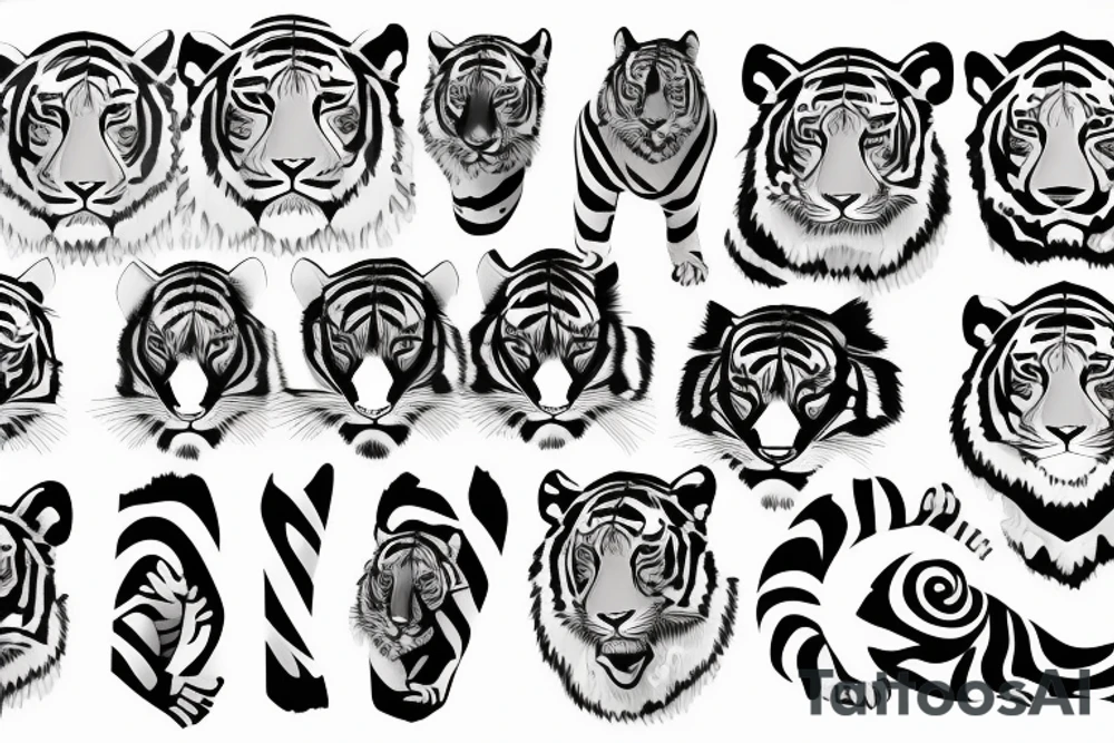 tiger stripes tattoo idea