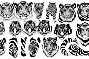 tiger stripes tattoo idea