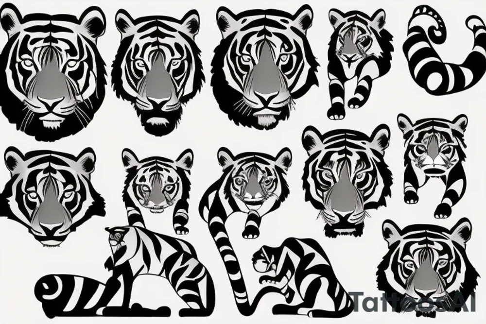 tiger tattoo idea