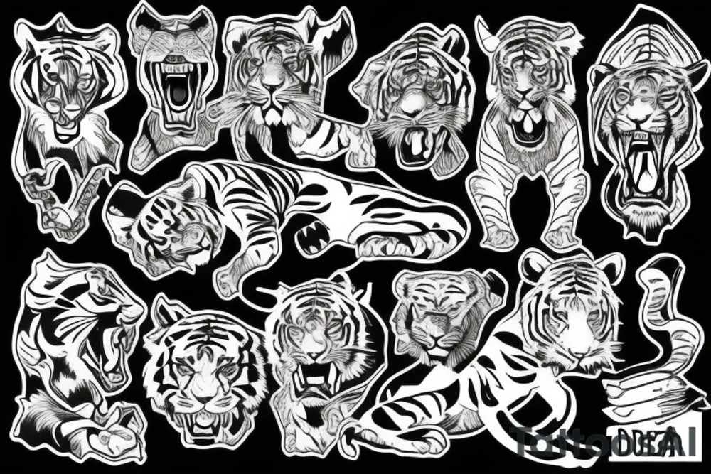 tiger tattoo idea