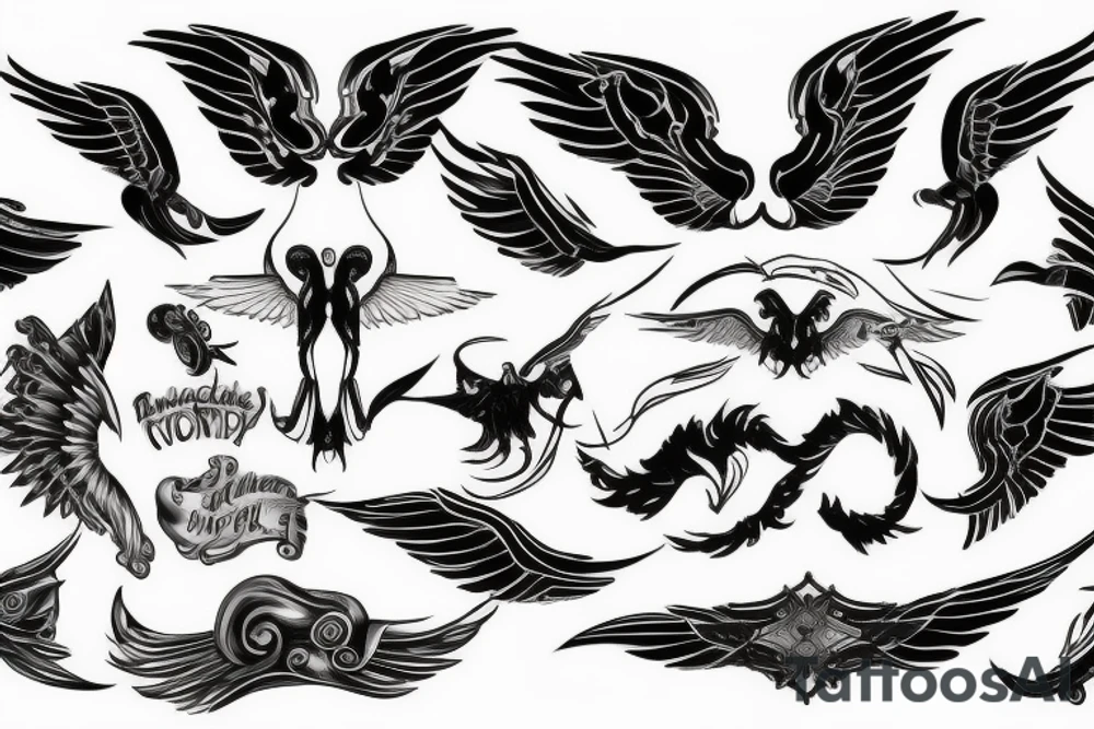 racecar with wings tattoo idea