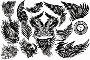 a race car that has wings tattoo idea