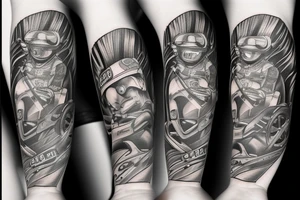 race car tattoo idea