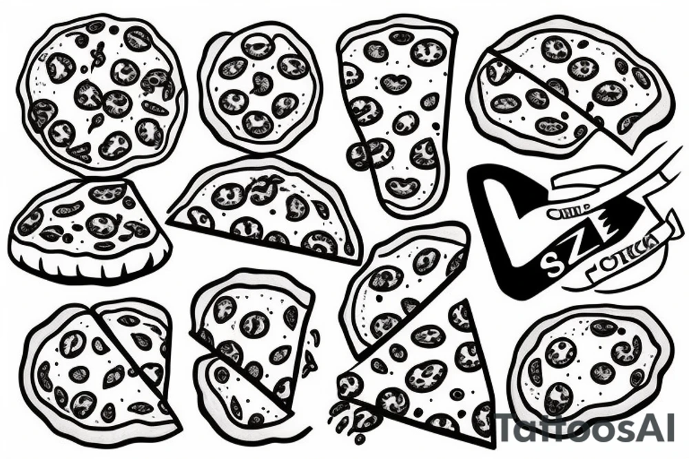 slice of pizza tattoo idea