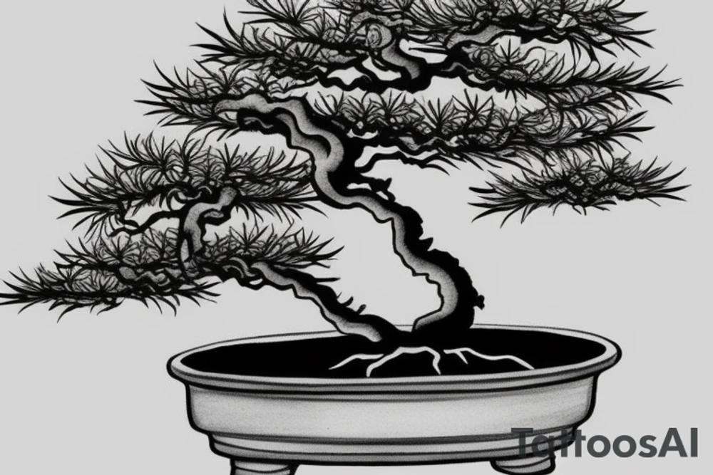 bonsai tree tattoo idea