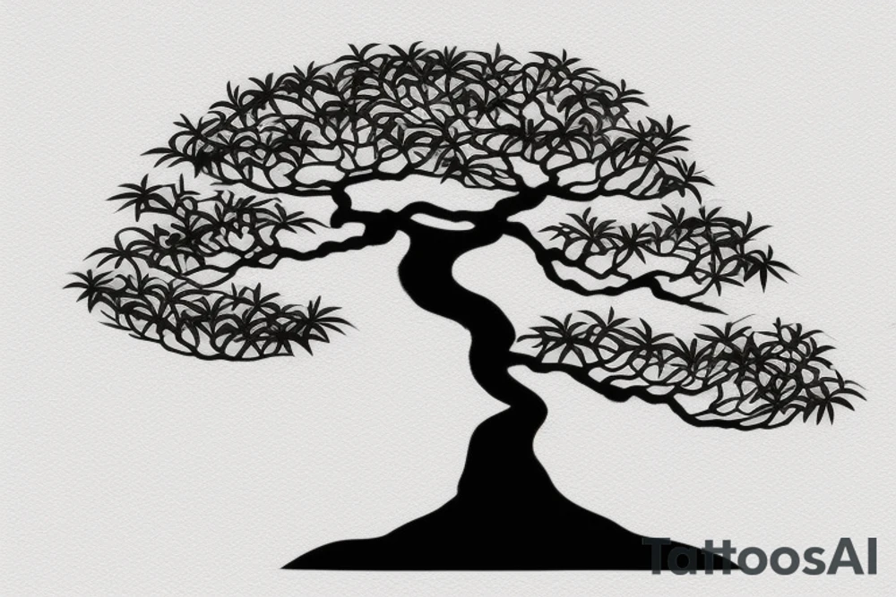 bonsai tree tattoo idea