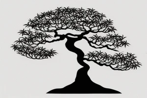 bonsai tree tattoo idea