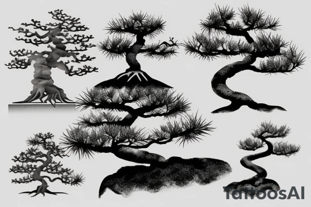 bonsai tree tattoo idea