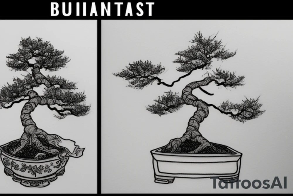 bonsai tree tattoo idea