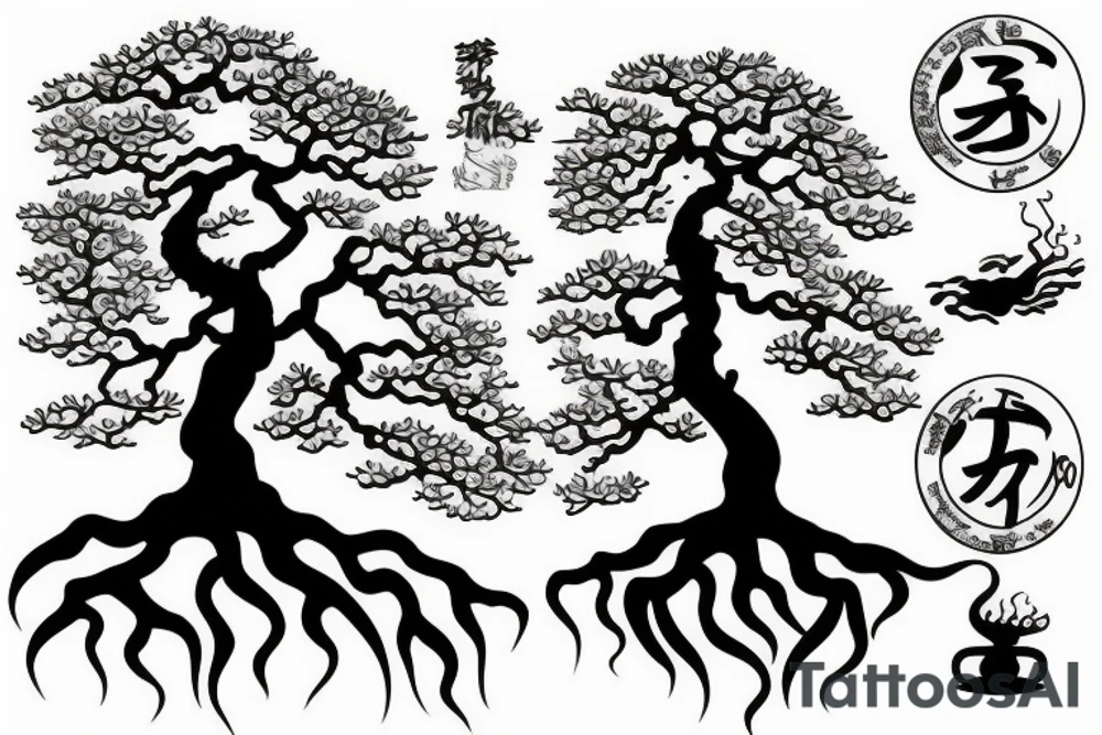 bonsai tree tattoo idea