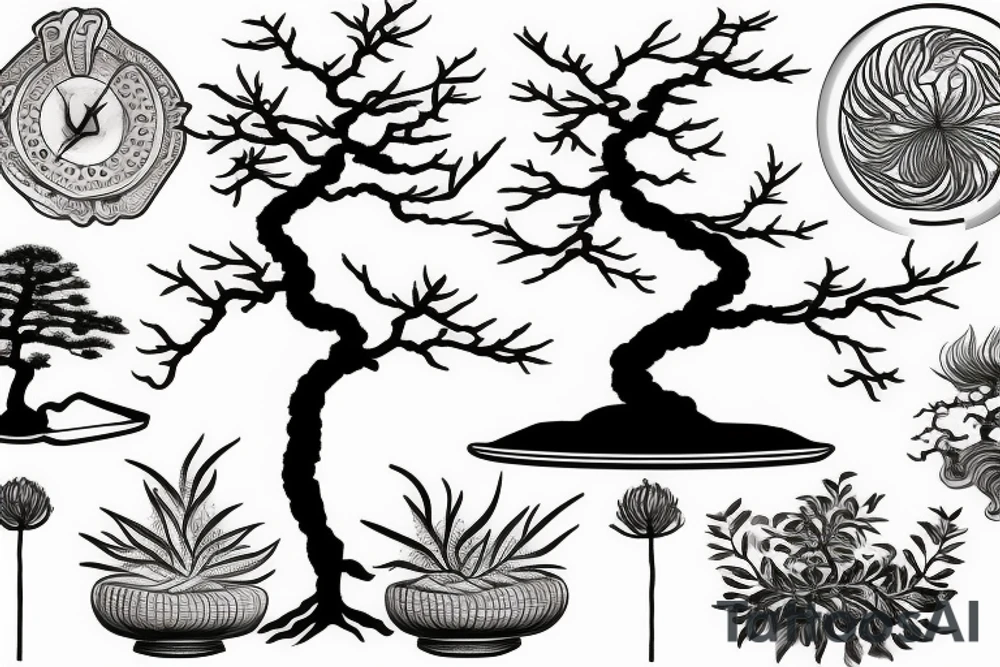 bonsai tree tattoo idea