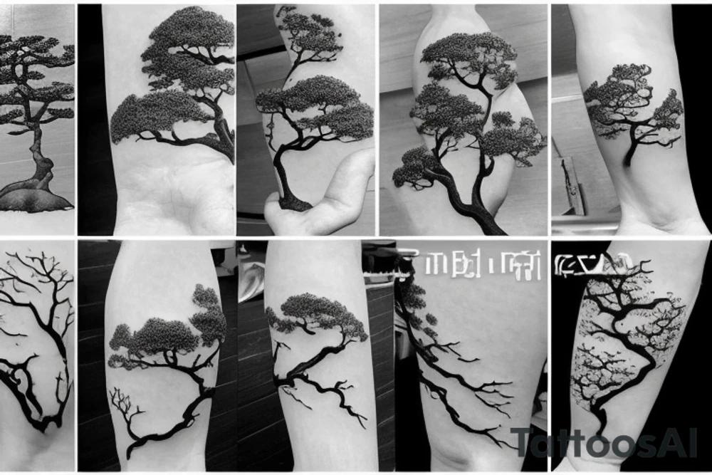 bonsai tree tattoo idea