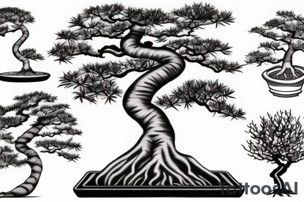 bonsai tree tattoo idea