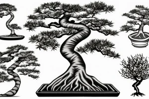 bonsai tree tattoo idea