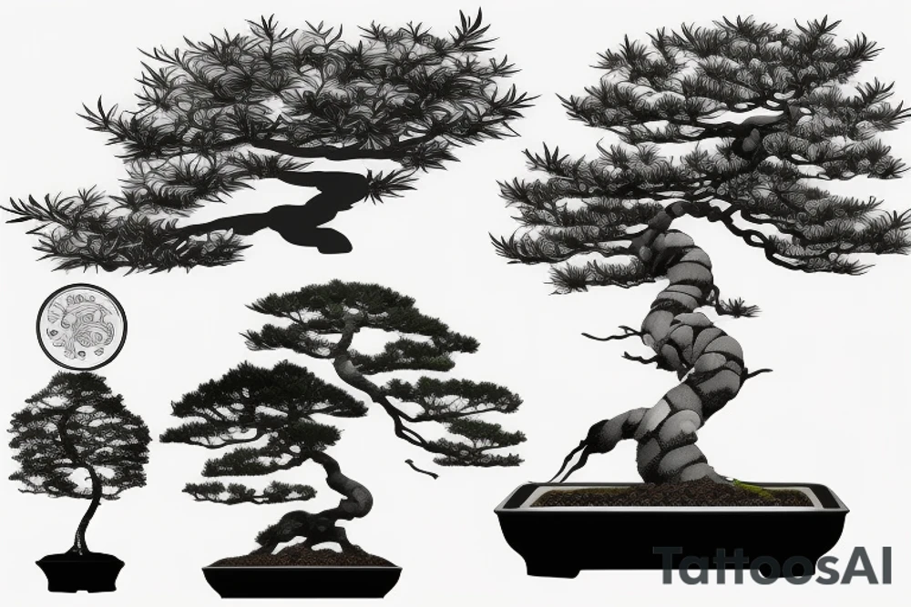 bonsai tree tattoo idea