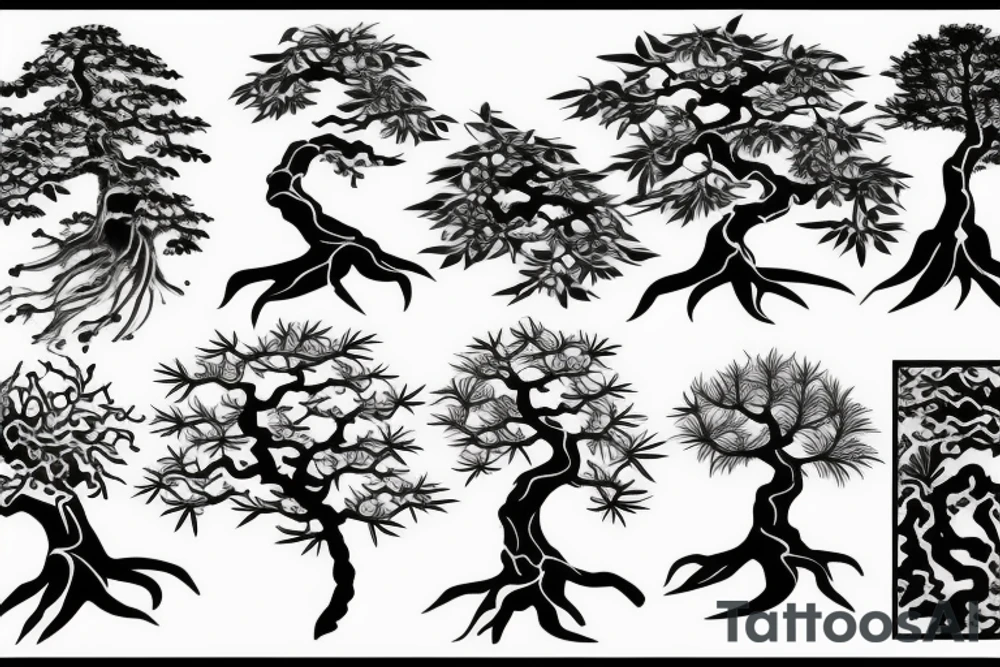 bonsai tree tattoo idea