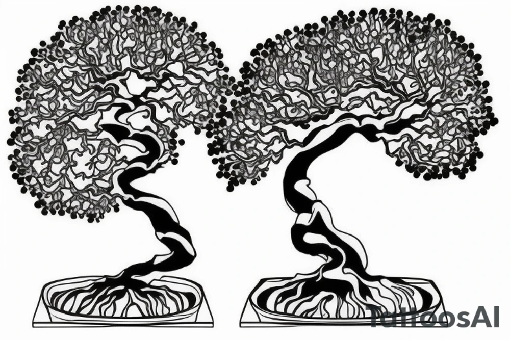 bonsai tree tattoo idea
