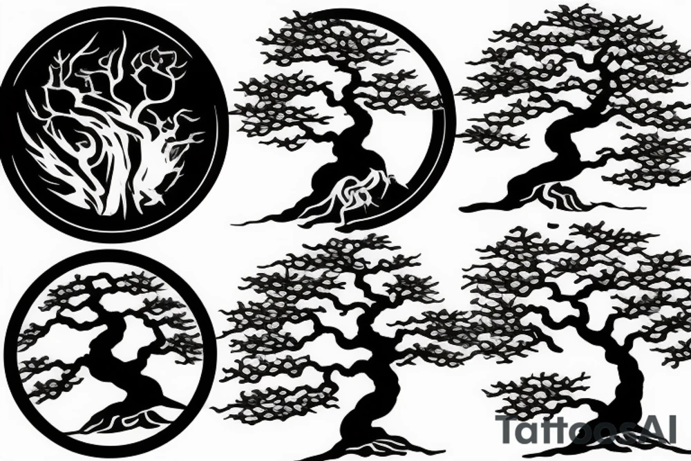 bonsai tree tattoo idea