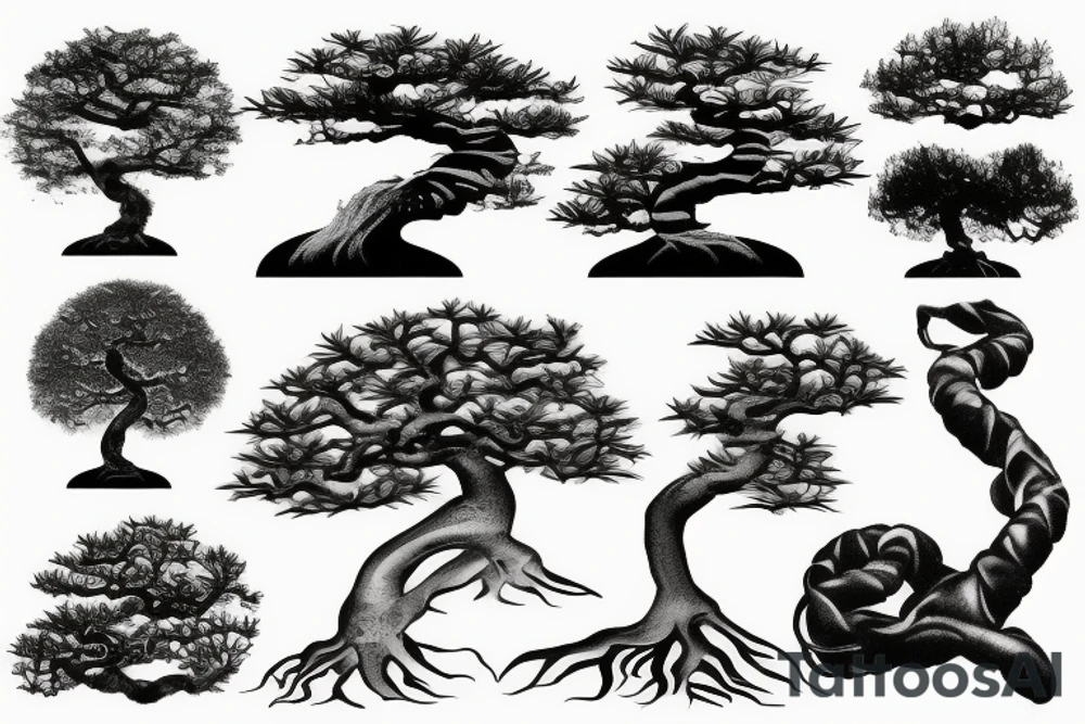 bonsai tree tattoo idea