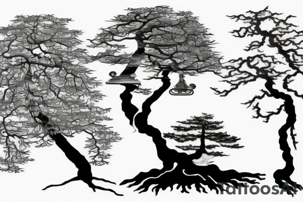 bonsai tree tattoo idea