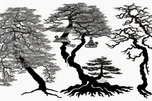 bonsai tree tattoo idea