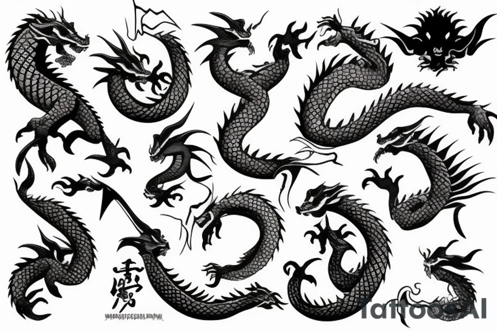 dragon tattoo idea